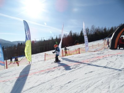 Zawodnik ma trasie konkursu